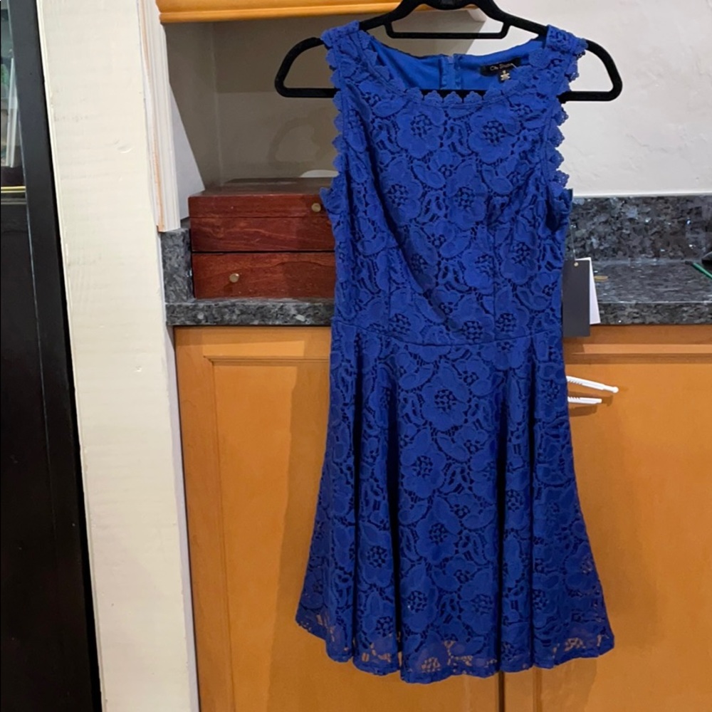 Dark Blue Lace Dress